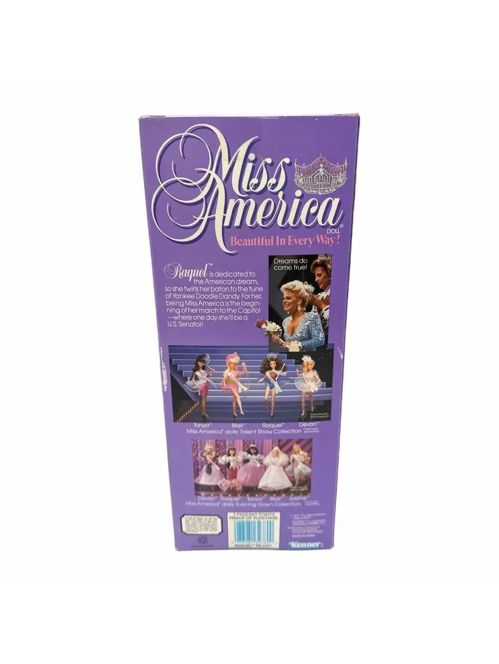 Vintage 1991 Kenner Miss America Talent Show Raquel Doll – New in Box